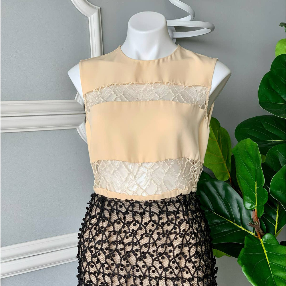 Adam Lippes Moroccan Lace Inset Silk Blouse Size Medium - Picture 2 of 13